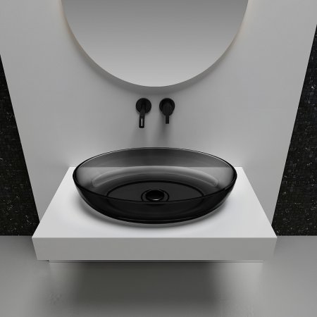 Раковина-чаша Abber Kristall 60 AT2801Onyx Черная 