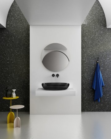 Раковина-чаша Abber Kristall 60 AT2801Onyx Черная 