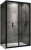 Душевой уголок Abber Sonnenstrand 90x90 AG07090B-S90B профиль Черный стекло прозрачное 