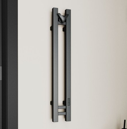 Полотенцесушитель электрический (I-образный) Bauedge Stella Square DB-0086, 13x80 см 