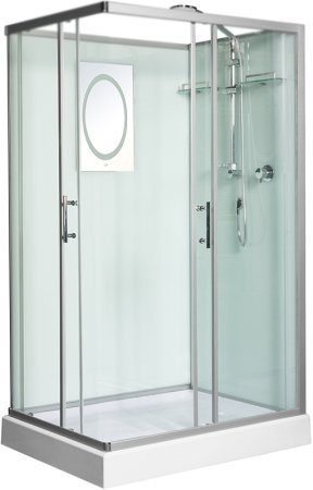 Душевая кабина WeltWasser WW500 Laine 1201 120x90 10000003270 профиль Хром стекло прозрачное 