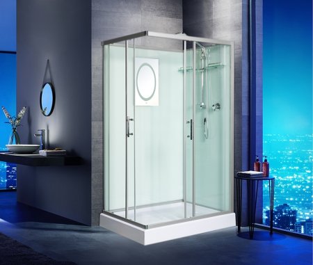 Душевая кабина WeltWasser WW500 Laine 1201 120x90 10000003270 профиль Хром стекло прозрачное 