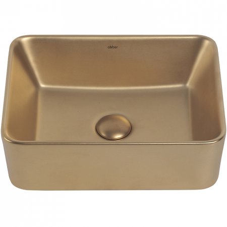 Раковина-чаша Abber Rechteck 40 AC2213MMG Золото матовое 