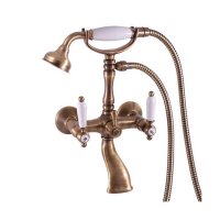 Смеситель Rav Slezak Morava retro MK560.5/2SM для ванны с душем, бронза