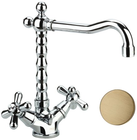 Смеситель для раковины Fiore MARGOT SKY (SWAROVSKI®) 01ZZ0625, бронза 