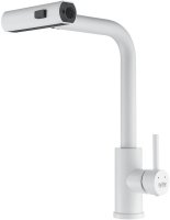 Смеситель для кухни с мультифункциональным изливом Raffine F203C, белый