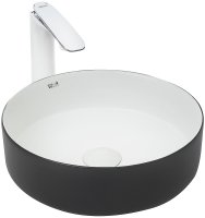 Раковина-чаша WeltWasser Elbach M3134 BW 35 10000004522 Черная Белая