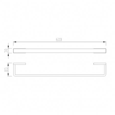 Полотенцедержатель ABBER Westen AA1754G золото матовое 