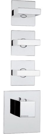 Термостат Bossini Rectangular 3 Outlets LP Z033205 для ванны с душем, хром 