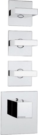 Термостат Bossini Rectangular 3 Outlets LP Z033205 для ванны с душем, хром 