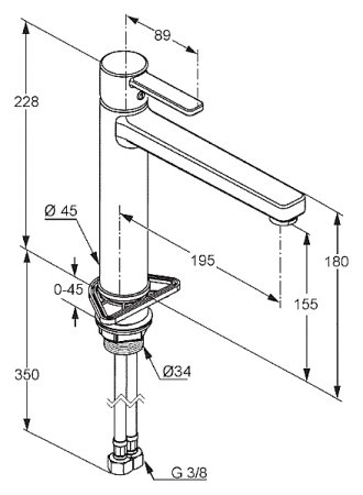 Смеситель для кухонной мойки Kludi Zenta 389739675 