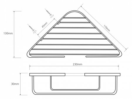 Полка Bemeta Cytro 104308172 