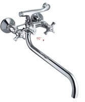 Смеситель для ванны длинный излив 7128S HAIBA CRON CN2624