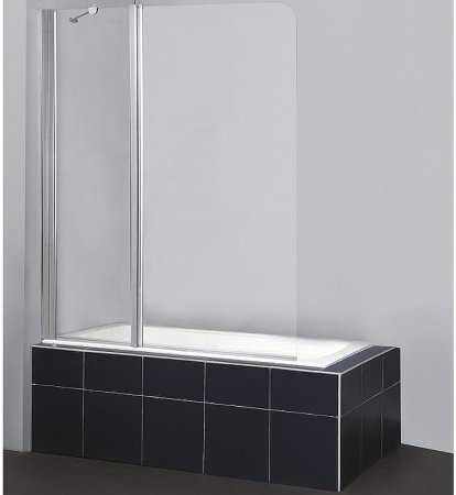 Шторка на ванну BelBagno Sela 120 SELA-V-11-120/140-P-Cr-L профиль Хром стекло рифленое 