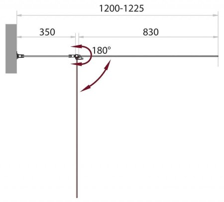 Шторка на ванну BelBagno Sela 120 SELA-V-11-120/140-P-Cr-L профиль Хром стекло рифленое 