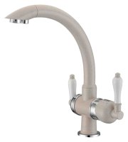 Смеситель Zorg Clean Water ZR 327 YF хром песочный для кухонной мойки