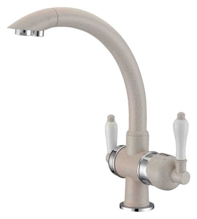 Смеситель Zorg Clean Water ZR 327 YF хром песочный для кухонной мойки 