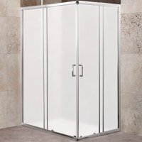 Душевой уголок BelBagno Unique 115x90 UNIQUE-AH-2-100/115-75/90-M-Cr профиль Хром стекло матовое