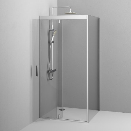 Душевой уголок AM.PM Gem 90х90 W90G-404-090MT профиль Серебро матовое стекло прозрачное 