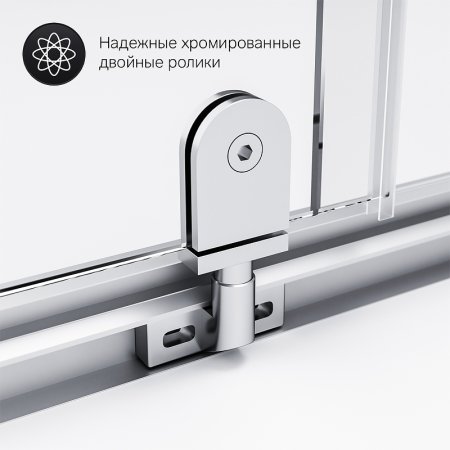Душевой уголок AM.PM Gem 90х90 W90G-404-090MT профиль Серебро матовое стекло прозрачное 