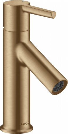Смеситель Axor Starck 10102140 для раковины, шлифованная бронза 