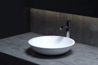 Раковина накладная глянцевая 37x37 Salini CALLISTA 105 1101105G