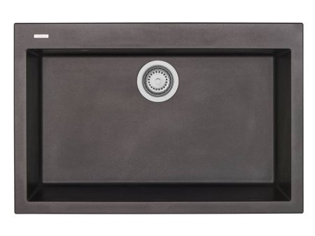 Мойка для кухни каменная Longran Cube CUG 76х50 Оникс 