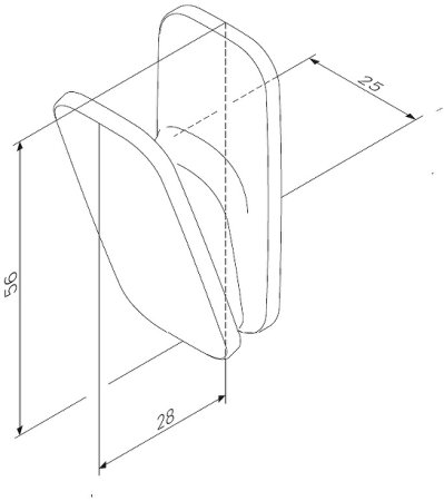 Крючок AM.PM Inspire V2.0 A50A35522 Черный матовый 