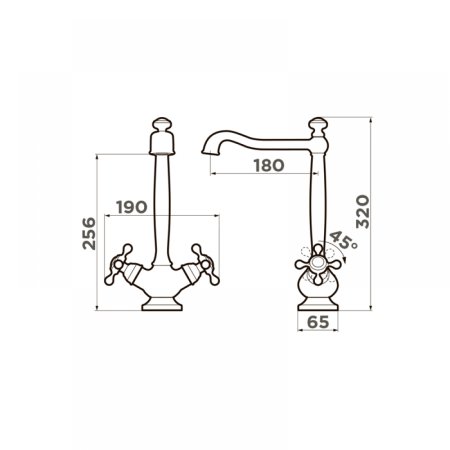 Смеситель для кухонной мойки Omoikiri Kagoshima C 