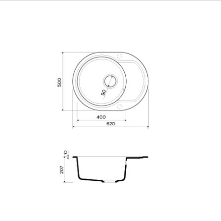 Мойка для кухни Omoikiri Manmaru-62-CA 4993352 Карамель 
