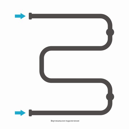 Полотенцесушитель водяной Сунержа Ш-образный 60х50 