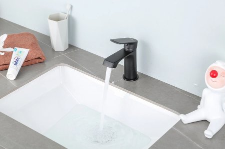 Смеситель для раковины Frap H71-6 F1071-6 Черный матовый 