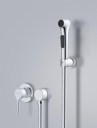 Гигиенический душ со смесителем Jacob Delafon Elate E24610-CP Хром 