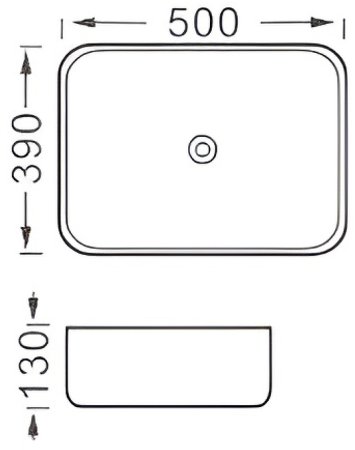 Раковина-чаша Aquatek Вега 50 AQ5515-MB Черная матовая 