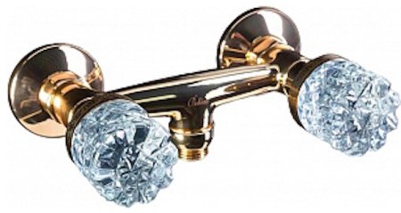 Смеситель для душа Boheme Crystal 294-CRST Золото 