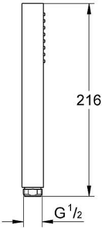 Ручной душ Grohe Euphoria Cube Stick 27699000 Хром 