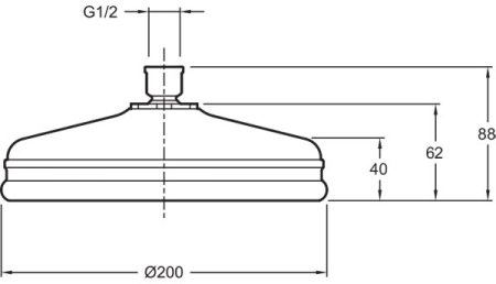 Верхний душ Jacob Delafon Katalyst E13692-CP Хром 