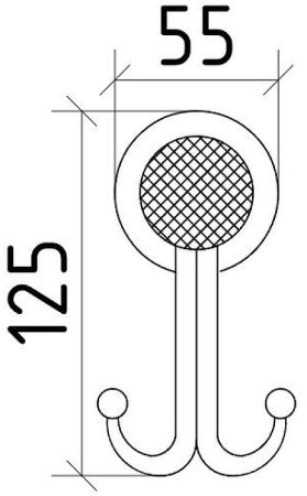 Двойной крючок Boheme Royal Cristal 10926-G-B Золото 