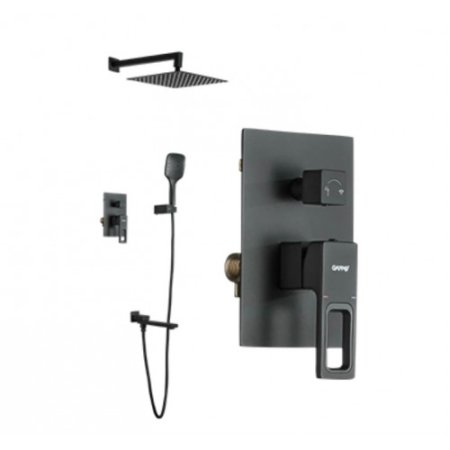 Душевая система Gappo G7117-6 Черная матовая 