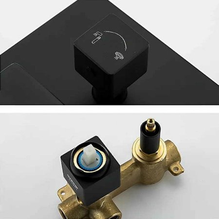 Душевая система Gappo G7117-6 Черная матовая 