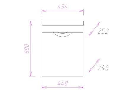 Тумба с раковиной Onika Комо 45.01, белая 