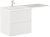 Тумба с раковиной Creto Cafor 130 L 19-W130L подвесная Белый глянец 
