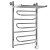 Полотенцесушитель электрический Ника Curve ЛZ/ВП 80х50 правый тэн 