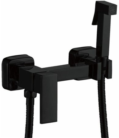 Гигиенический душ со смесителем Haiba HB5513-7 Черный матовый 