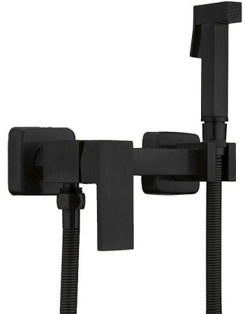 Гигиенический душ со смесителем Haiba HB5513-7 Черный матовый 