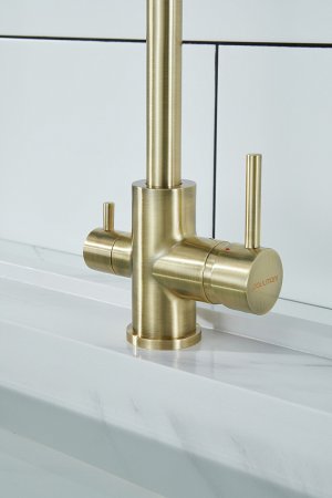 Смеситель Paulmark Essen Es213211-BR для кухонной мойки, бронза 