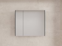 Зеркальный шкаф "ЛИМА 80" эмаль, графит