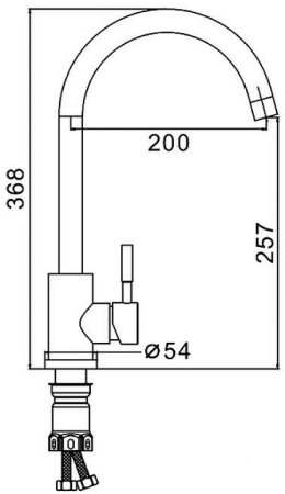 Смеситель для кухни Frap F40899 Сатин 