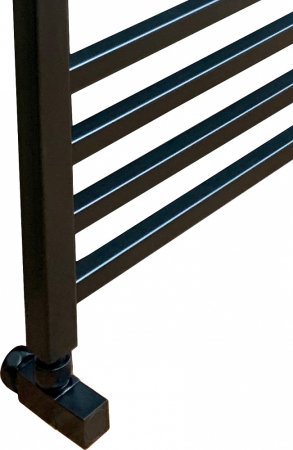 Полотенцесушитель водяной Ника Modern ЛМ-7 100/50, черный матовый 