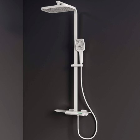 Душевая система RGW Shower Panels SP-34W 51140134-03 с термостатом Белая 